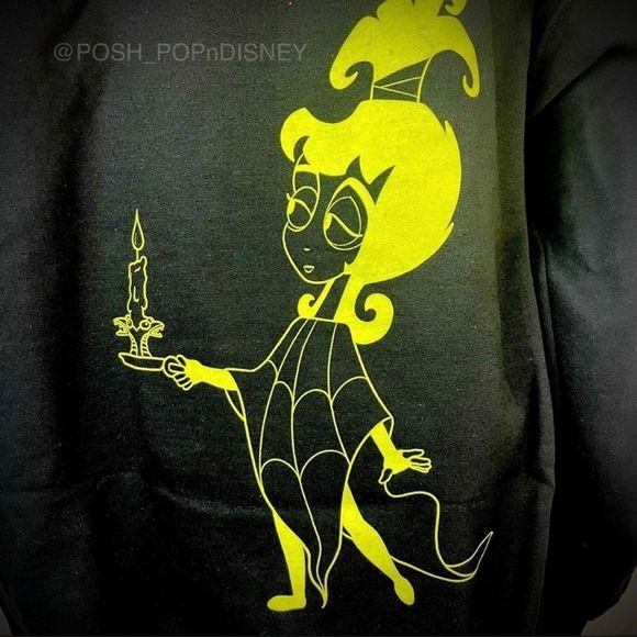 RETRO BEETLEJUICE & LYDIA UNISEX SWEATSHIRT PURPLE BATS 🦇 & SKELETONS 💀 - Picture 5 of 6